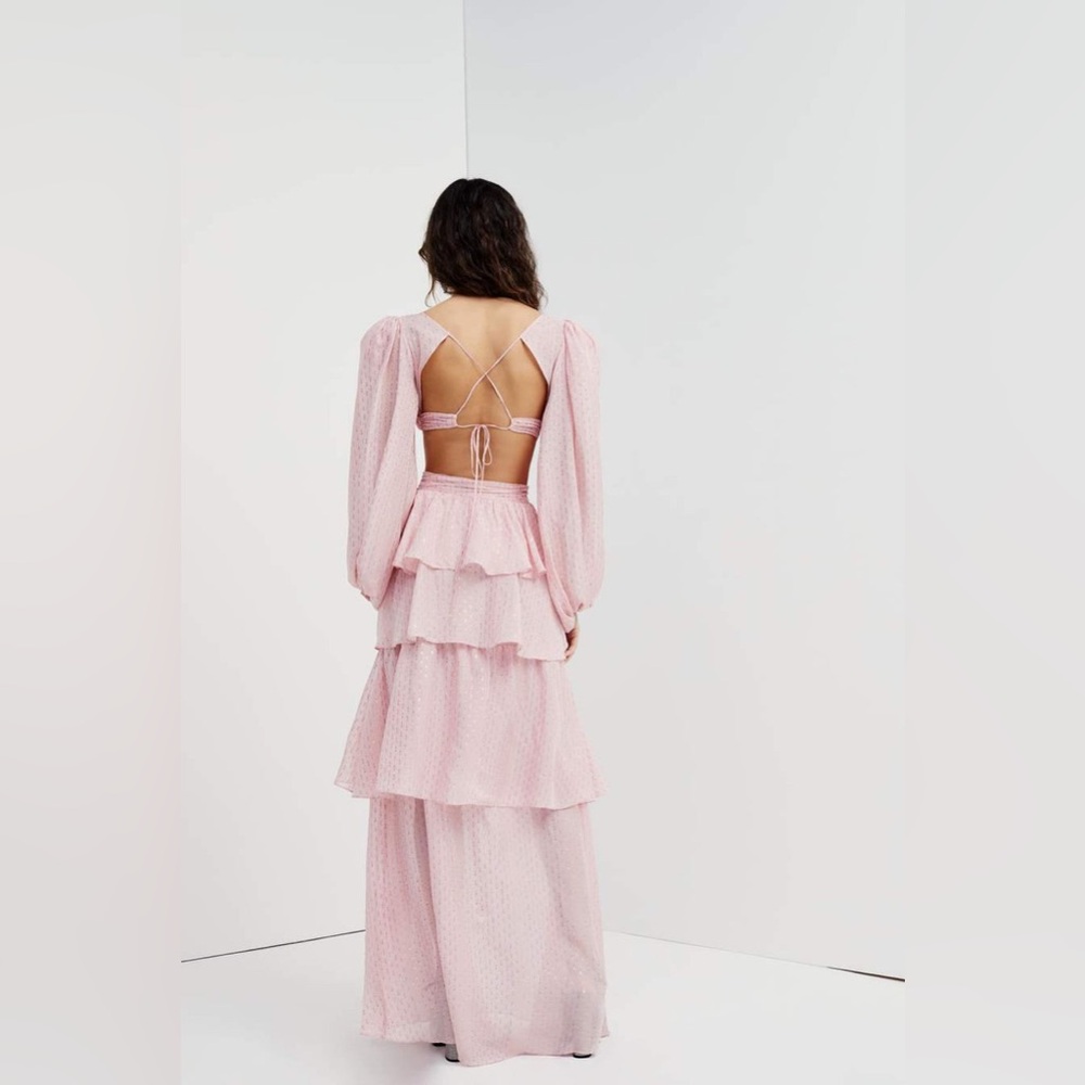 For Love and Lemons XS Chantal Long Sleeve Maxi Dress - Picture 6 of 15